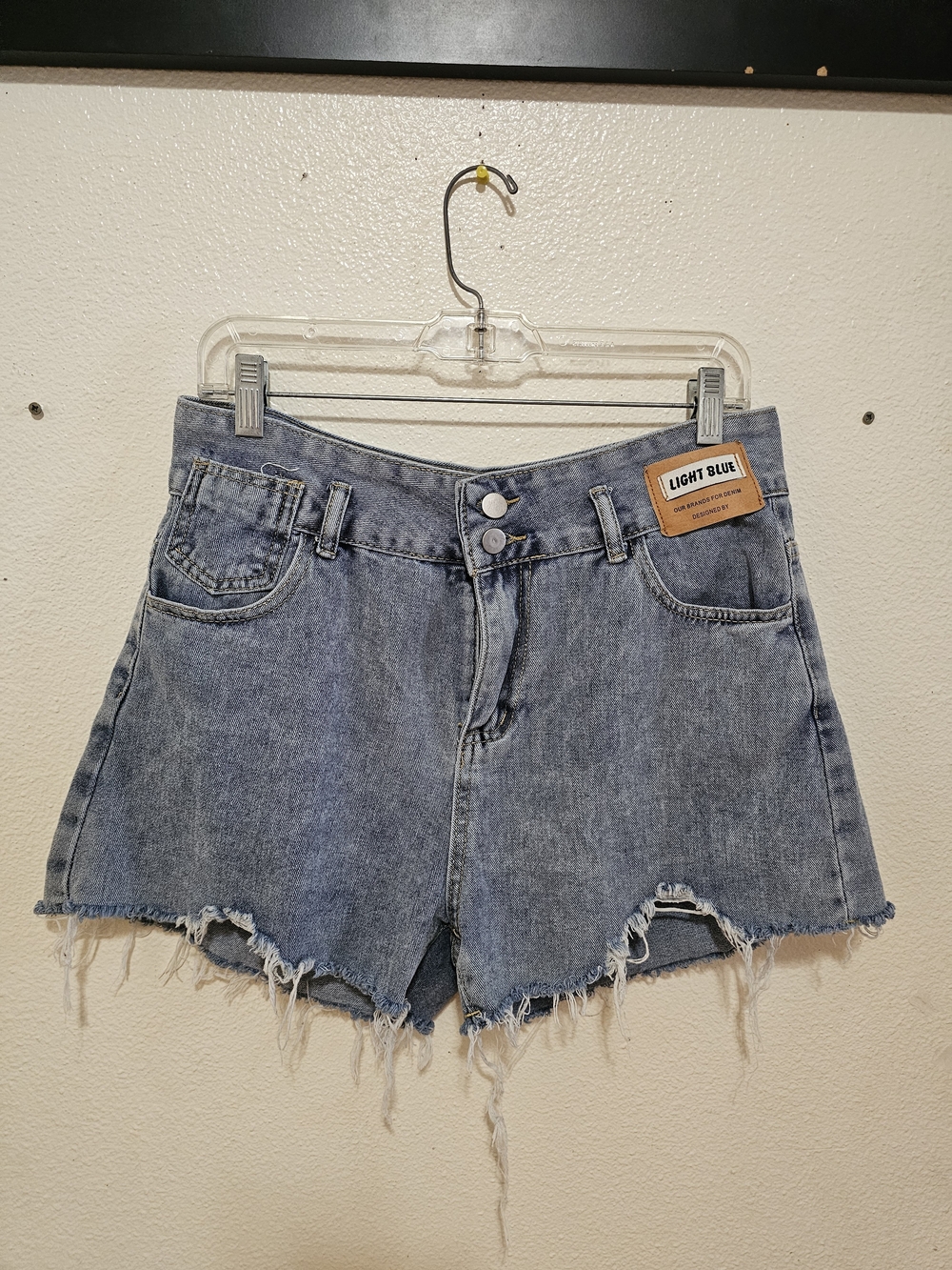 Women's Distressed Denim Shorts -